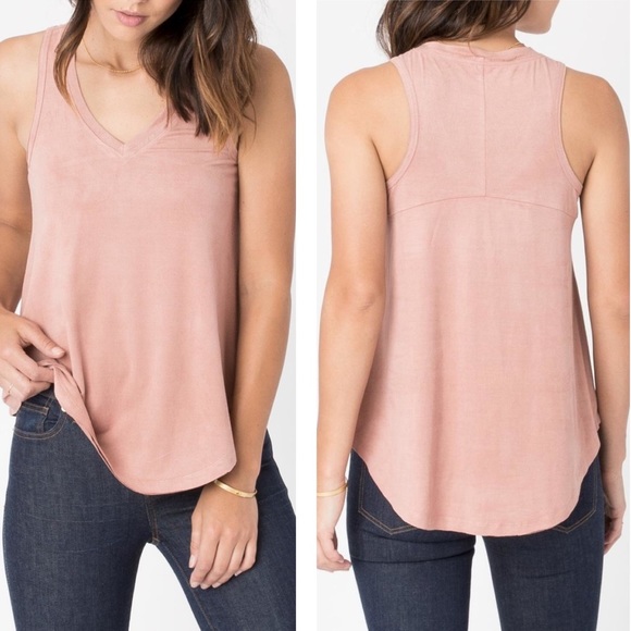 Z Supply Tops - Z Supply The Suede Swing Tank- Pink